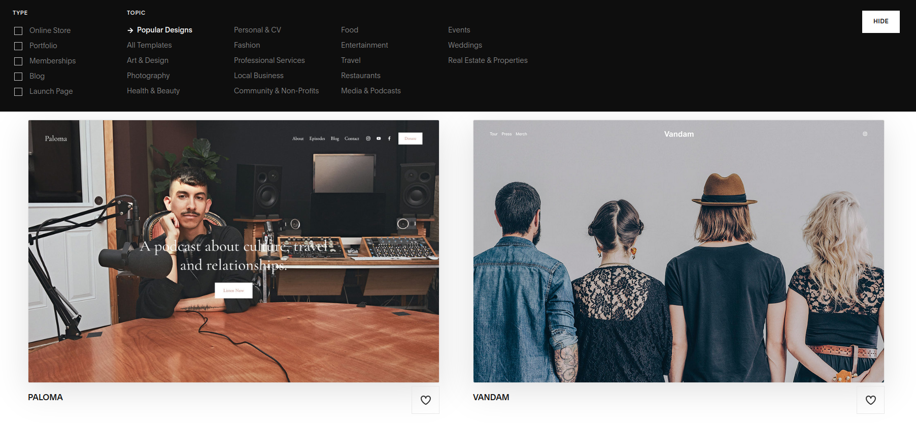 Squarespace for an online store