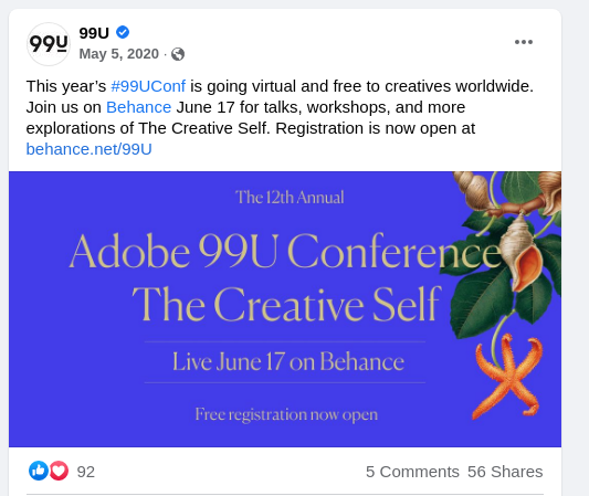 Facebook event promotion