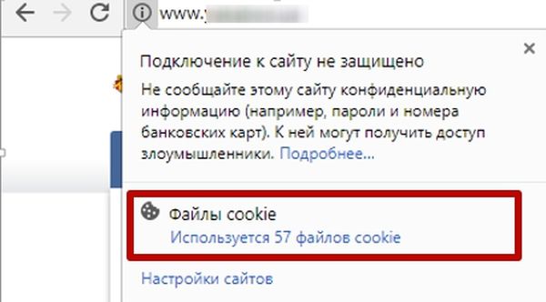 Обнаружена неполадка в настройках файла cookie